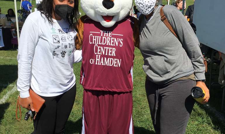 Whitney, Children’s Center mascot attends Hamden Fest!